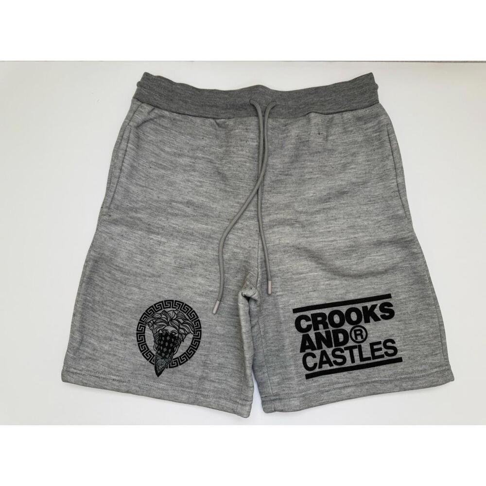 Crooks and Castles Men's Grey Shorts Size Medium New with Tags Streetwear